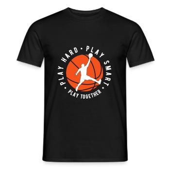 basketball - T-shirt homme - noir - Devant - AI Model Male 178 light (178cm)