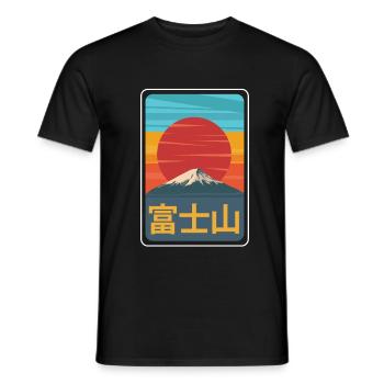 Japon - T-shirt homme - noir - Devant - AI Model Male 178 light (178cm)
