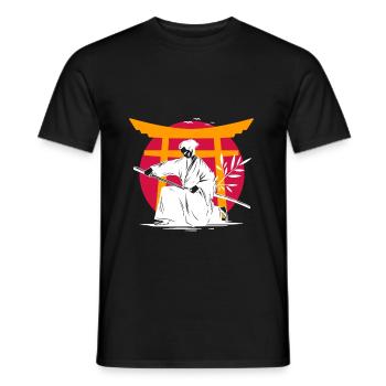 Japan - Männer T-Shirt - Schwarz - Vorne - AI Model Male 178 light (178cm)