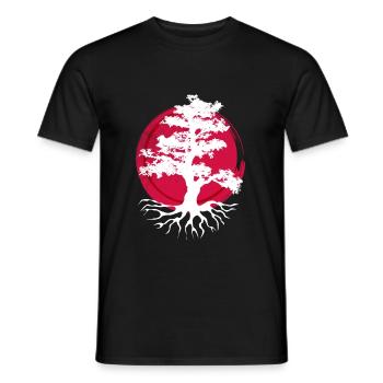 Japon - T-shirt homme - noir - Devant - AI Model Male 178 light (178cm)