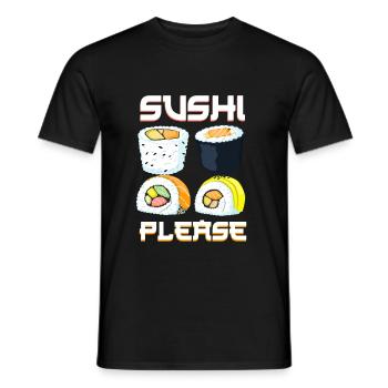 Japon - T-shirt homme - noir - Devant - AI Model Male 178 light (178cm)