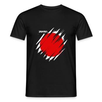 Japon - T-shirt homme - noir - Devant - AI Model Male 178 light (178cm)