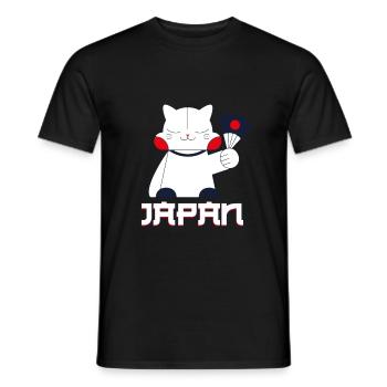 Japon - T-shirt homme - noir - Devant - AI Model Male 178 light (178cm)