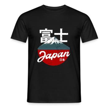 Japan - Männer T-Shirt - Schwarz - Vorne - AI Model Male 178 light (178cm)