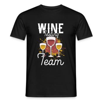 Du vin - T-shirt homme - noir - Devant - AI Model Male 178 light (178cm)