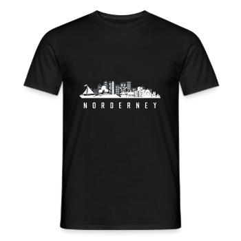 Norderney - Männer T-Shirt - Schwarz - Vorne - AI Model Male 178 light (178cm)