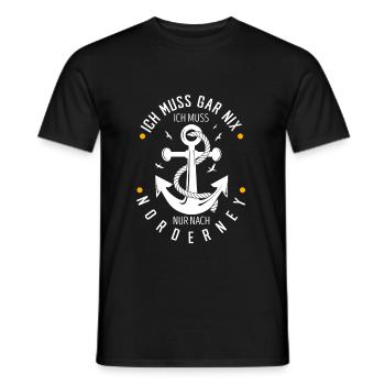 Norderney - Männer T-Shirt - Schwarz - Vorne - AI Model Male 178 light (178cm)