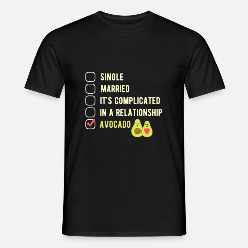 Avocado - Männer T-Shirt - Schwarz