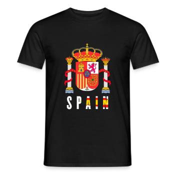 Spanien - Männer T-Shirt - Schwarz - Vorne - AI Model Male 178 light (178cm)