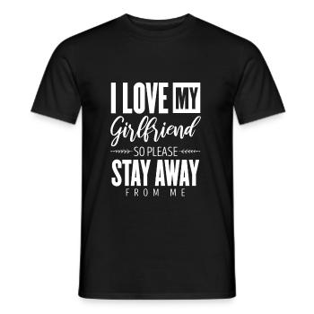 petite amie - T-shirt homme - noir - Devant - AI Model Male 178 light (178cm)