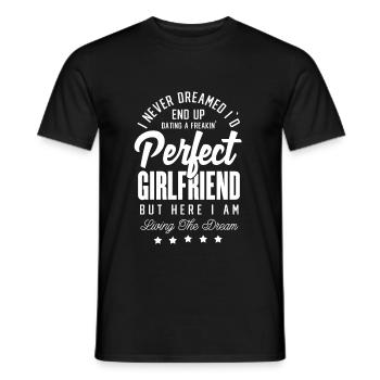 petite amie - T-shirt homme - noir - Devant - AI Model Male 178 light (178cm)