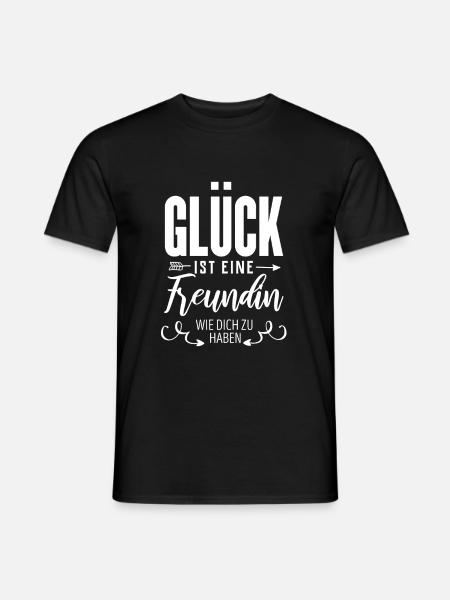 Freundin - Männer T-Shirt - Schwarz