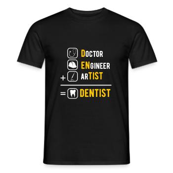 Zahnarzt - Männer T-Shirt - Schwarz - Vorne - AI Model Male 178 light (178cm)