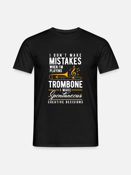 trombone - T-shirt homme - noir