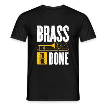 Posaune - Männer T-Shirt - Schwarz - Vorne - AI Model Male 178 light (178cm)