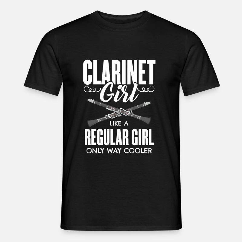 Klarinette - Männer T-Shirt - Schwarz