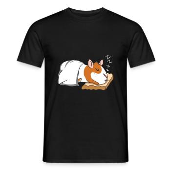 Cochon d'Inde - T-shirt homme - noir - Devant - AI Model Male 178 light (178cm)