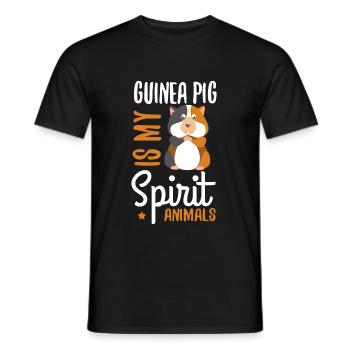 Cochon d'Inde - T-shirt homme - noir - Devant - AI Model Male 178 light (178cm)