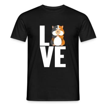 Cochon d'Inde - T-shirt homme - noir - Devant - AI Model Male 178 light (178cm)