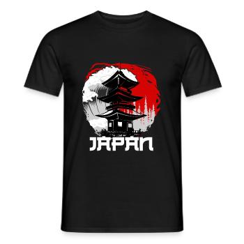 Japan - Männer T-Shirt - Schwarz - Vorne - AI Model Male 178 light (178cm)