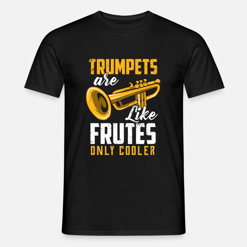 Trompete - Männer T-Shirt - Schwarz