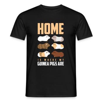 Cochon d'Inde - T-shirt homme - noir - Devant - AI Model Male 178 light (178cm)