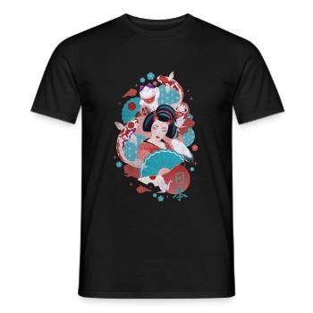 Japan - Männer T-Shirt - Schwarz - Vorne - AI Model Male 178 light (178cm)
