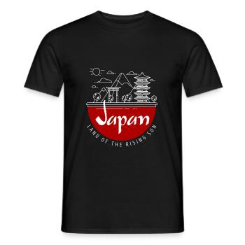 Japan - Männer T-Shirt - Schwarz - Vorne - AI Model Male 178 light (178cm)