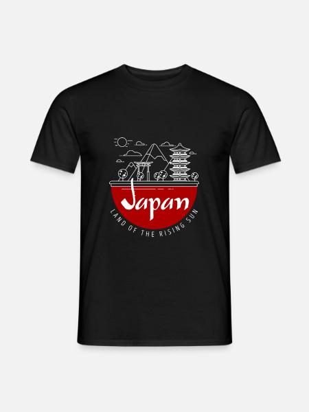 Japan - Mænd T-shirt - sort