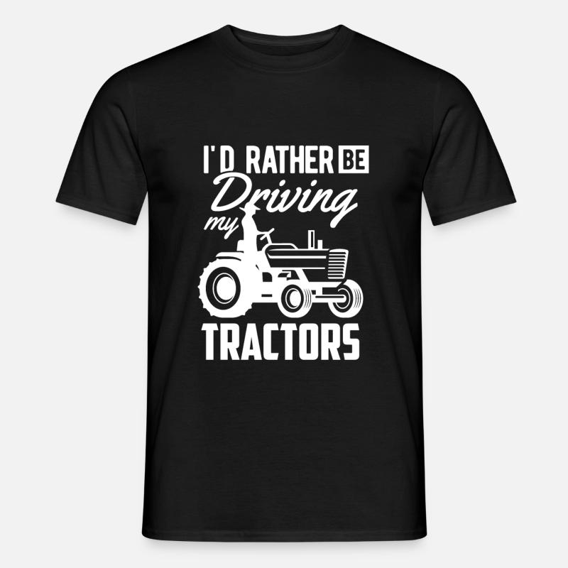 Traktor - Männer T-Shirt - Schwarz