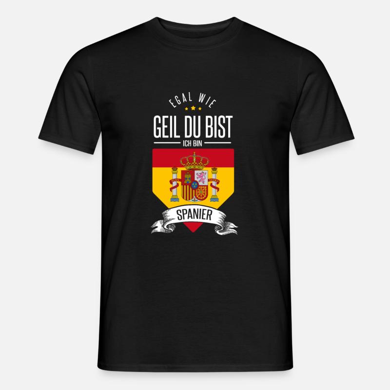 Spanien - Männer T-Shirt - Schwarz