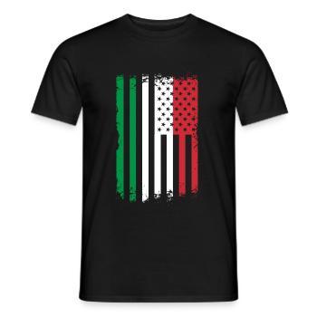 Italie - T-shirt homme - noir - Devant - AI Model Male 178 light (178cm)
