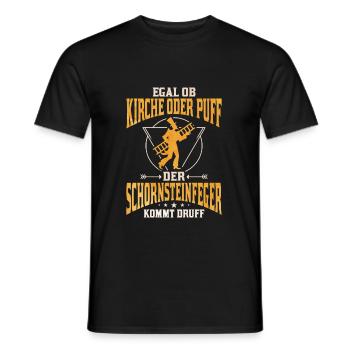 Schornsteinfeger - Männer T-Shirt - Schwarz - Vorne - AI Model Male 178 light (178cm)