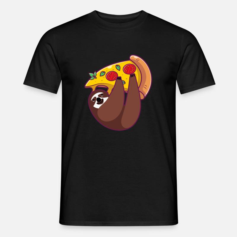 Faultier - Männer T-Shirt - Schwarz