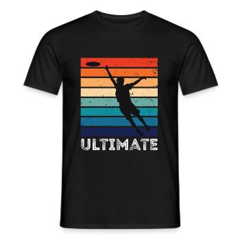 Frisbee - T-shirt homme - noir - Devant - AI Model Male 178 light (178cm)