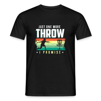 Frisbee - Men's T-Shirt - black - Front - AI Model Male 178 light (178cm)