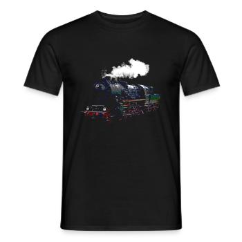 Züge - Männer T-Shirt - Schwarz - Vorne - AI Model Male 178 light (178cm)