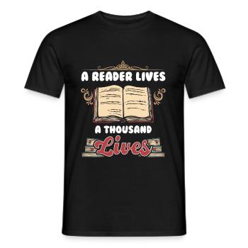 Read - Men's T-Shirt - black - Front - AI Model Male 178 light (178cm)