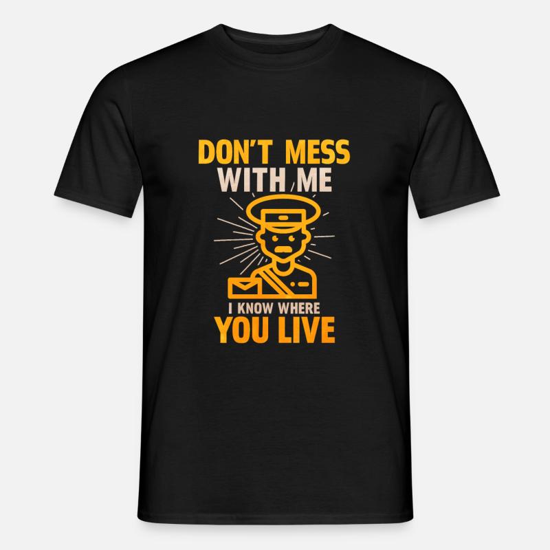 Postbote - Männer T-Shirt - Schwarz