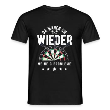 Dart Darts Dart Liebhaber Dart Spieler Dart Meiste - Männer T-Shirt - Schwarz - Vorne - AI Model Male 178 light (178cm)