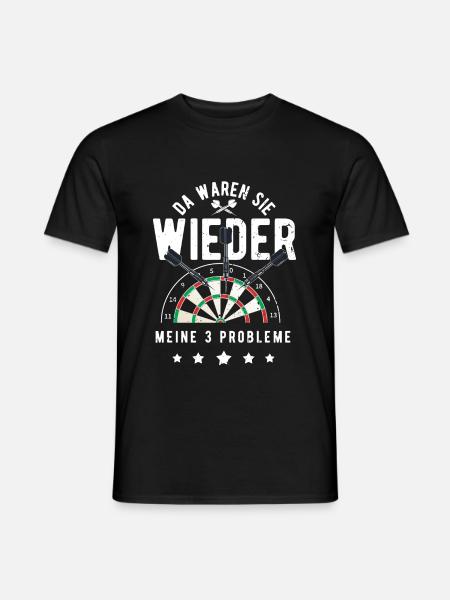 Dart Darts Dart Liebhaber Dart Spieler Dart Meiste - Männer T-Shirt - Schwarz