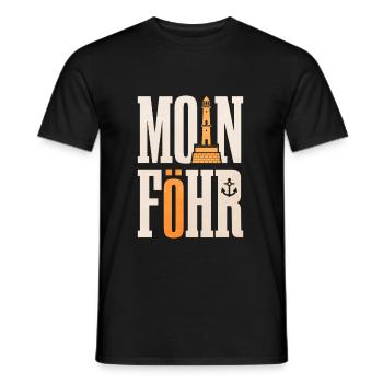 Föhr - Men's T-Shirt - black - Front - AI Model Male 178 light (178cm)