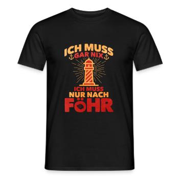 Föhr - Männer T-Shirt - Schwarz - Vorne - AI Model Male 178 light (178cm)