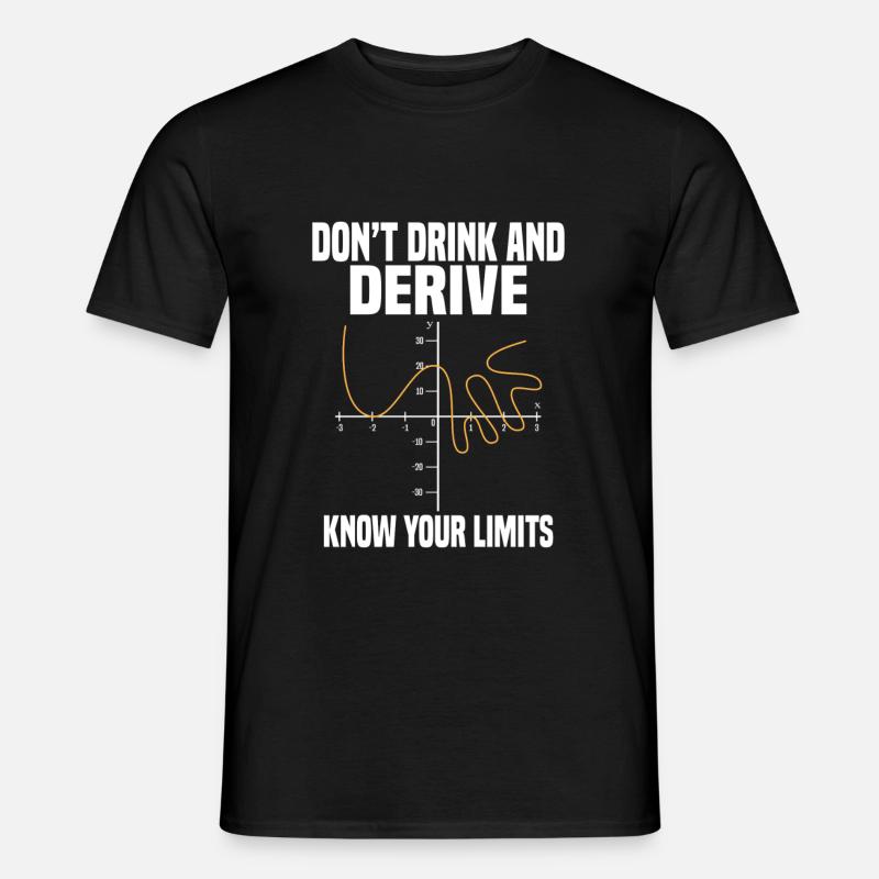 Mathematik - Männer T-Shirt - Schwarz