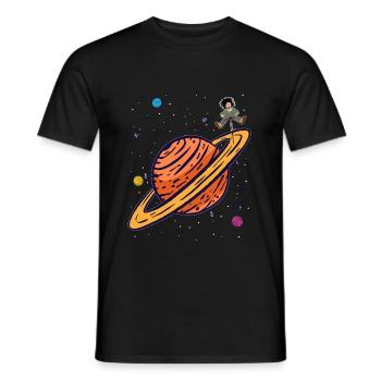 Astronomy - Men's T-Shirt - black - Front - AI Model Male 178 light (178cm)