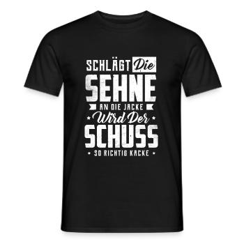 Bogenschießen - Männer T-Shirt - Schwarz - Vorne - AI Model Male 178 light (178cm)