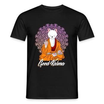 Chat - T-shirt homme - noir - Devant - AI Model Male 178 light (178cm)