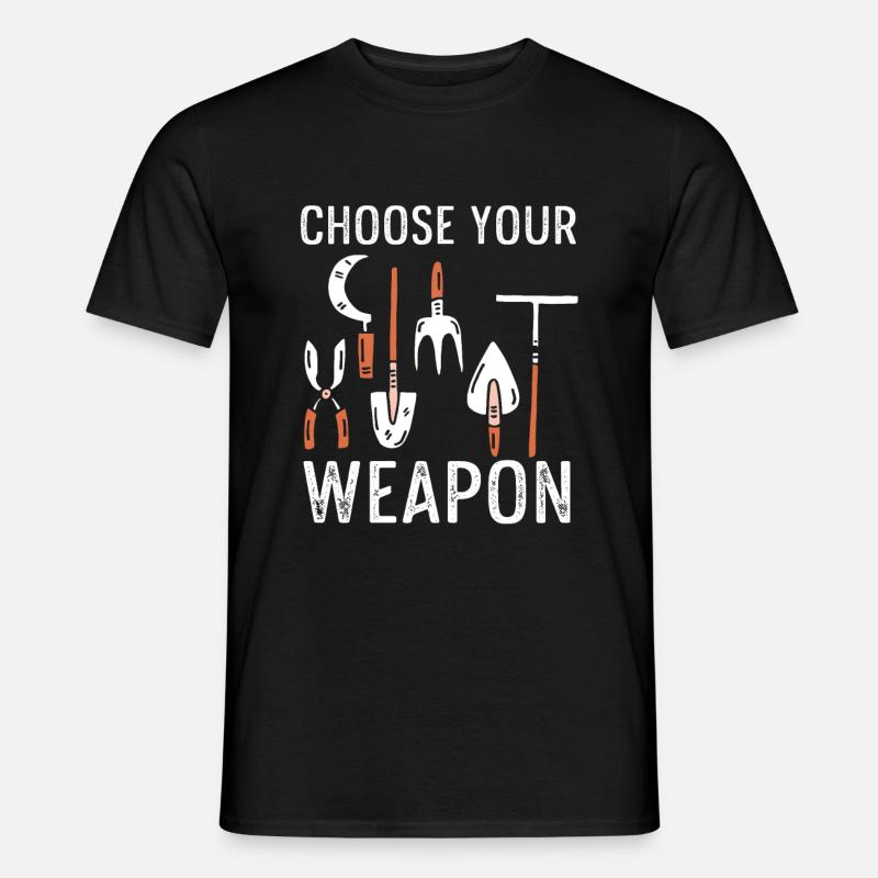 Gärtner - Männer T-Shirt - Schwarz