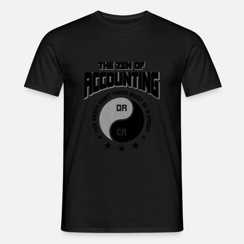 Buchhalter - Männer T-Shirt - Schwarz