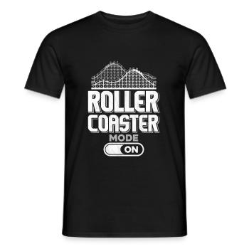 roller coaster - Men's T-Shirt - black - Front - AI Model Male 178 light (178cm)